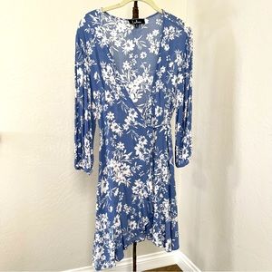 Lulus Ruffle Wrap Dress Medium